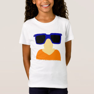 Camiseta Incognito Mustache e Óculos Meninas Bebê