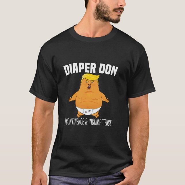Camiseta Incontinência Do Don fralda E Incompetência (Frente)