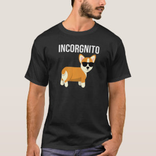 Camiseta Incorgnito Corgi Com Óculos De Sol Incognito