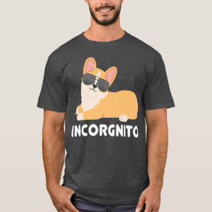 Camiseta Incorgnito Welsh Corgi Proprietário do Funny Dog L