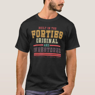 Camiseta Incorporado nos anos quarenta original sem restaur