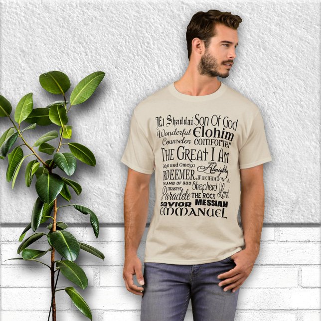 Camiseta Incríveis Nomes de Deus (Criador carregado)