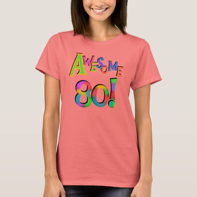 Camiseta Incrível 80 t-shirts e presentes (Frente)
