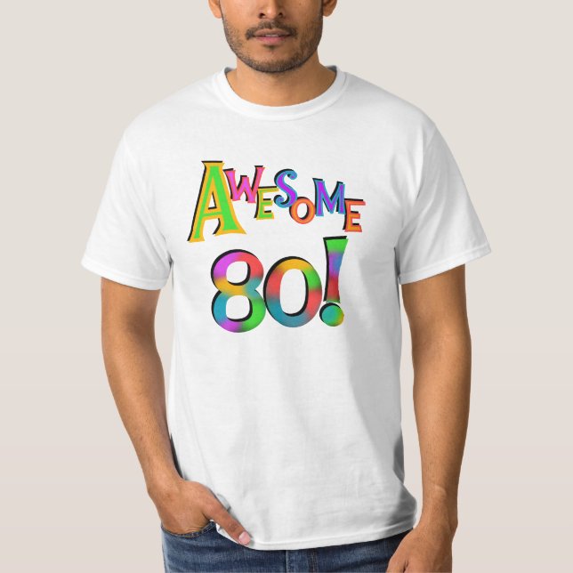 Camiseta Incrível 80 t-shirts e presentes (Frente)