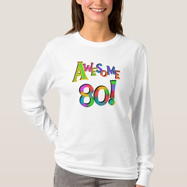 Camiseta Incrível 80 t-shirts e presentes (Frente)
