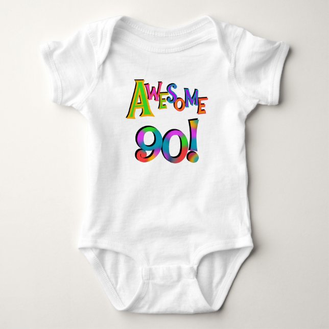 Camiseta Incrível 90 t-shirts e presentes (Frente)