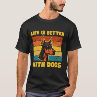 Camiseta Incrível, a Vida é Melhor!- Amante de Cães homens 