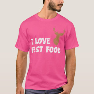 Camiseta Incrível Adoro Caça Rápida De Comidas