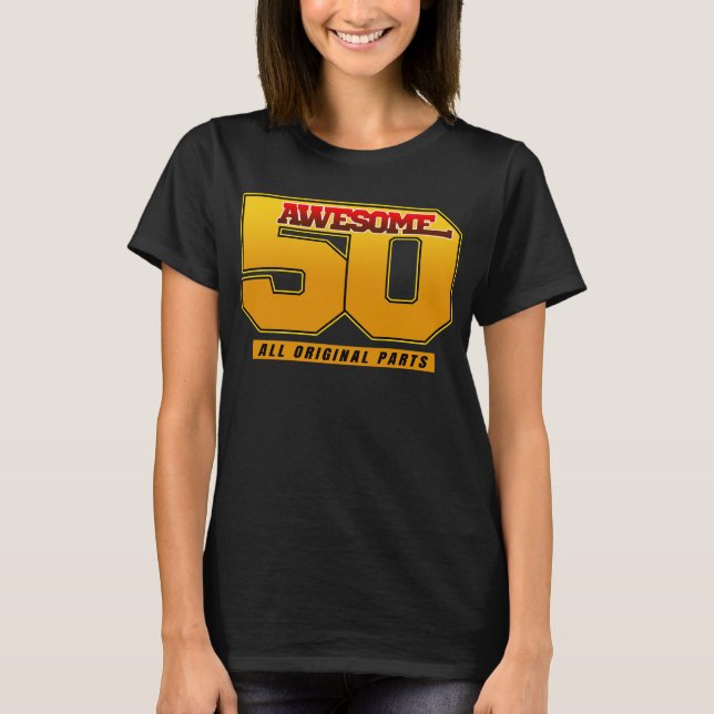 Camiseta Incrível aniversário de 50 anos (Frente)