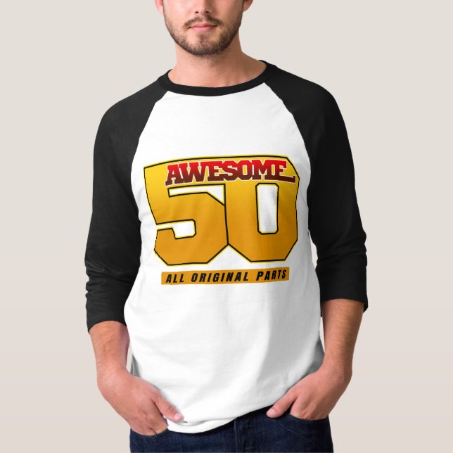 Camiseta Incrível aniversário de 50 anos (Frente)