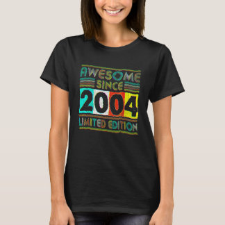 Camiseta Incrível aos 18 Anos desde 2004 Aniversário de 18