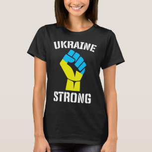 Camiseta Incrível Apoie a Ucrânia Orgulho Forte - Ucrânia