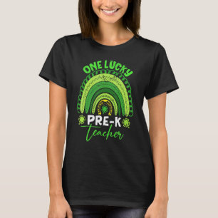 Camiseta Incrível Arco-íris Dia de São Patrício Amor Pré K 