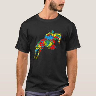 Camiseta Incrível Autismo Equestre Autismo Esporte Autismo