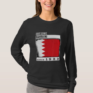 Camiseta Incrível Bahraini desde 1933 Bahraini 89º Nascimen