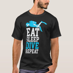 Camiseta Incrível Bandeira De Mergulho De Mergulhador Para