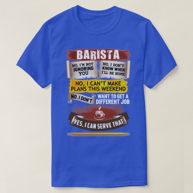 Camiseta Incrível Barista Consegue Consertar Isso (Frente do Design)