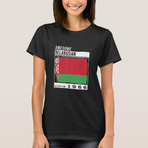 Camiseta Incrível bielorrusso desde 1966 56º Bir bielorruss