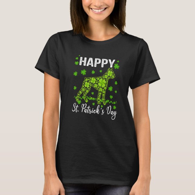 Camiseta Incrível Boxer Saint Patrick S Day Dog Mãe (Frente)