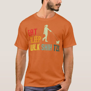 Camiseta Incrível Coma Dormindo Walk Shih Tzu