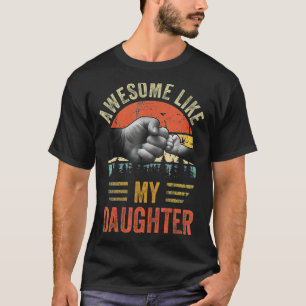 Camiseta Incrível Como Meu Dia de os pais De Vintage Da Fil