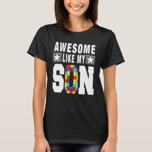 Camiseta Incrível Como Meu Filho Autismo Pai Conscientizaçã