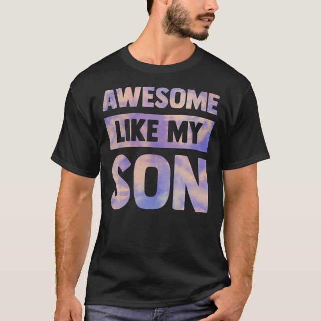 Camiseta incrível como meu filho combinando com a família d (Frente)