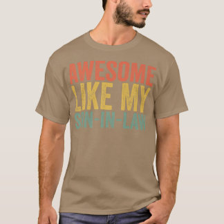 Camiseta Incrível Como Meu FilhoInLaw Vintage Engraçado Pad