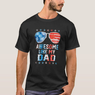 Camiseta Incrível Como Meu Pai, Bandeira Americana, Tie Dye