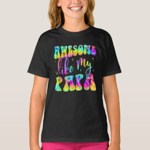 Camiseta Incrível Como Meu Papá Correspondendo à família do