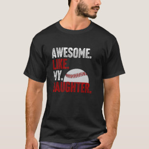 Camiseta Incrível Como Meus Filhos Pais Mães Baseball