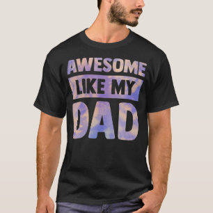 Camiseta incrível como minha família de dias de os pais cor