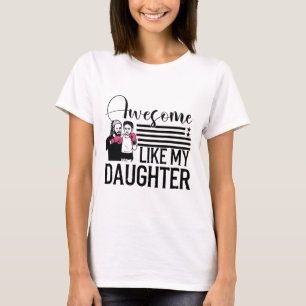 Camiseta Incrível Como Minha Filha Boxe Dia dos Pa