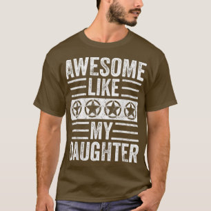 Camiseta Incrível Como Minha Filha, Engraçado Vintage Pai M