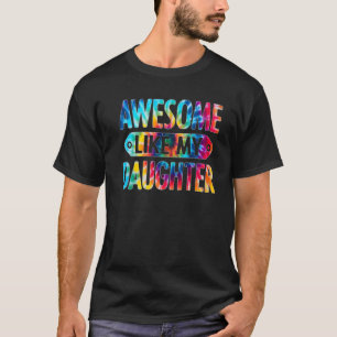 Camiseta Incrível Como Minha Filha Tie Tye Engraçado Padre 