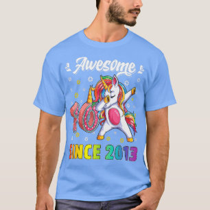 Camiseta Incrível Dabbing Unicorn Birthday, 10 anos