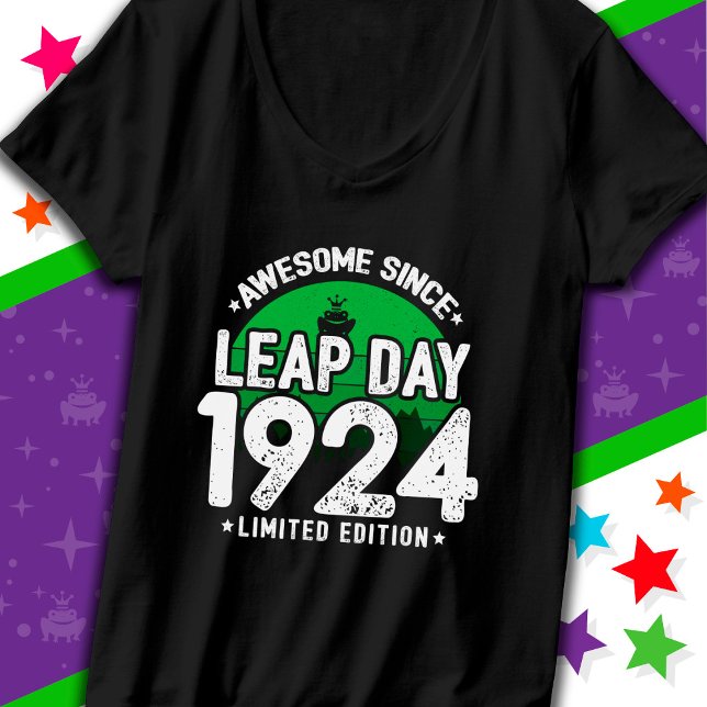 Camiseta Incrível Desde 1924 Dia do Ano Leap Fev 29 Anivers (Criador carregado)