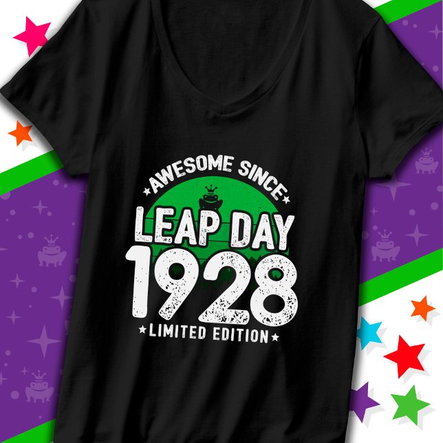 Camiseta Incrível Desde 1928 Dia do Ano Leap Fev 29 Anivers (Criador carregado)