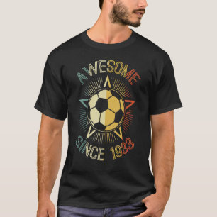 Camiseta Incrível Desde 1933 Aniversário De Futebol - Bday