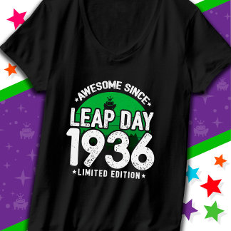 Camiseta Incrível Desde 1936 Dia do Ano Leap Fev 29 Anivers