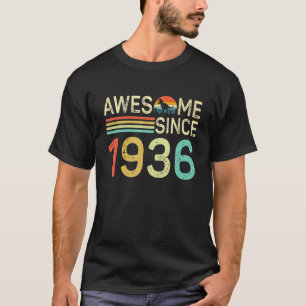 Camiseta Incrível Desde 1936 Vintage 86º Aniversário Oferec