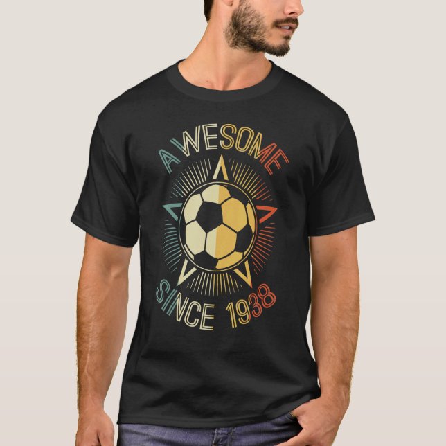 Camiseta Incrível Desde 1938 Aniversário Do Futebol - Bday (Frente)