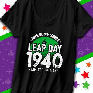 Camiseta Incrível Desde 1940 Dia do Salto Ano Fev 29 Aniver
