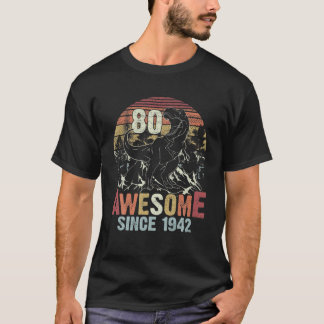 Camiseta Incrível Desde 1942, Dinossaur Rex 80 Aniversário