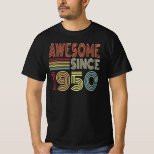 Camiseta Incrível Desde 1950 Nascer Retroativo Em 1950 Aniv