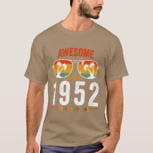 Camiseta Incrível Desde 1952 Aniversário Retro Vintage 70 7
