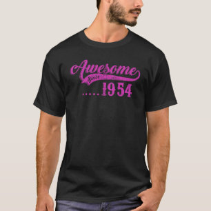 Camiseta Incrível Desde 1954 Nascer Em 1954 68º Aniversário