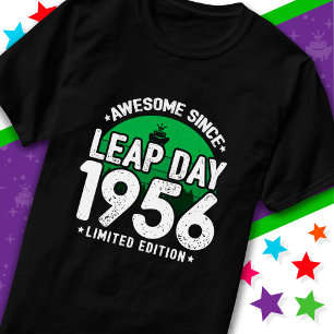 Camiseta Incrível Desde 1956 Dia do Ano Leap Fev 29 Anivers