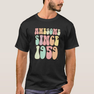 Camiseta Incrível Desde 1959 Aniversário 63 Anos Mulheres