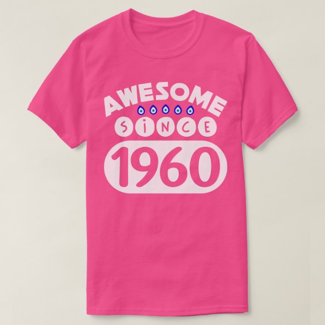 Camiseta Incrível Desde 1960 (Frente do Design)